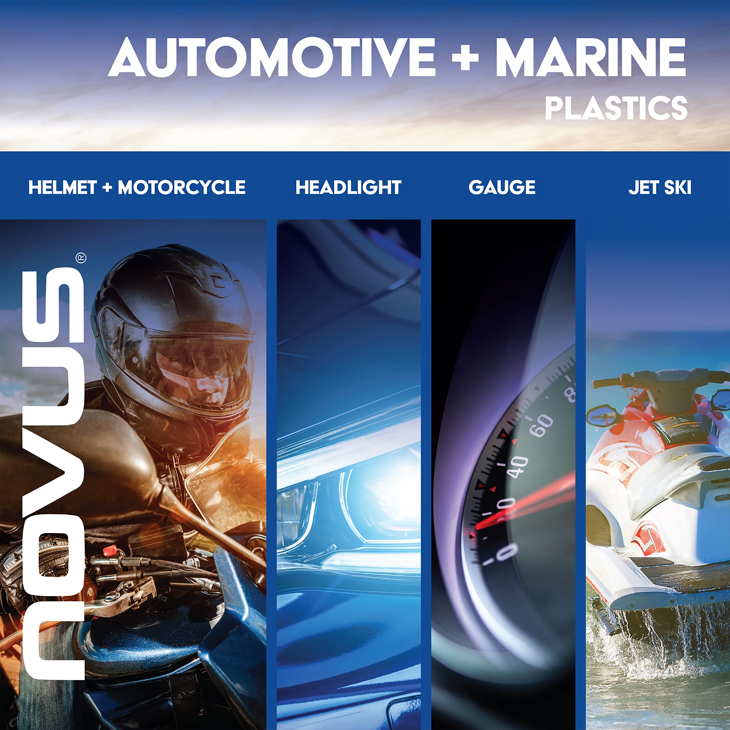 Novus 7072 restored plastic shield with improved transparency