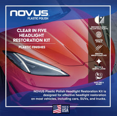 Novus Clear headlight bottle 2 for oxidation removal and haze reduction.