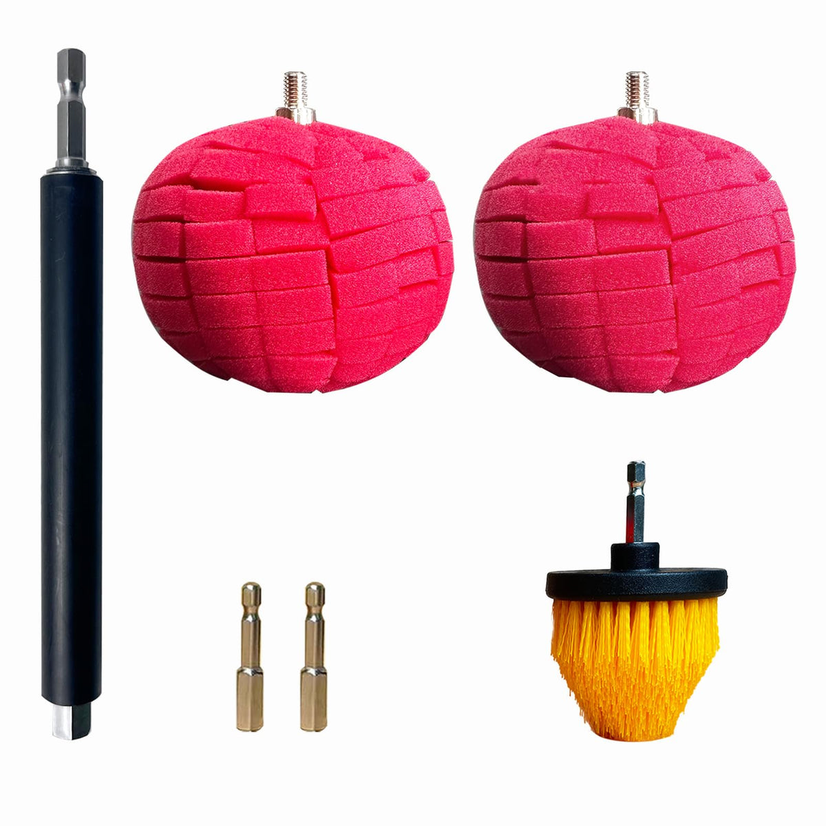 Noyfemr cone polisher close-up showing memory-foam tip for precise curved-surface finishing