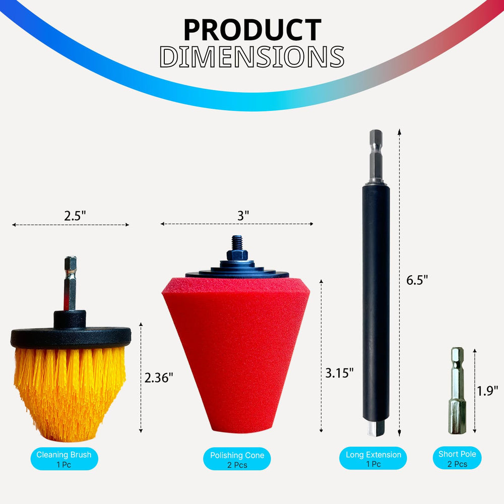 Noyfemr extension bracket stabilizes grip for precise polishing