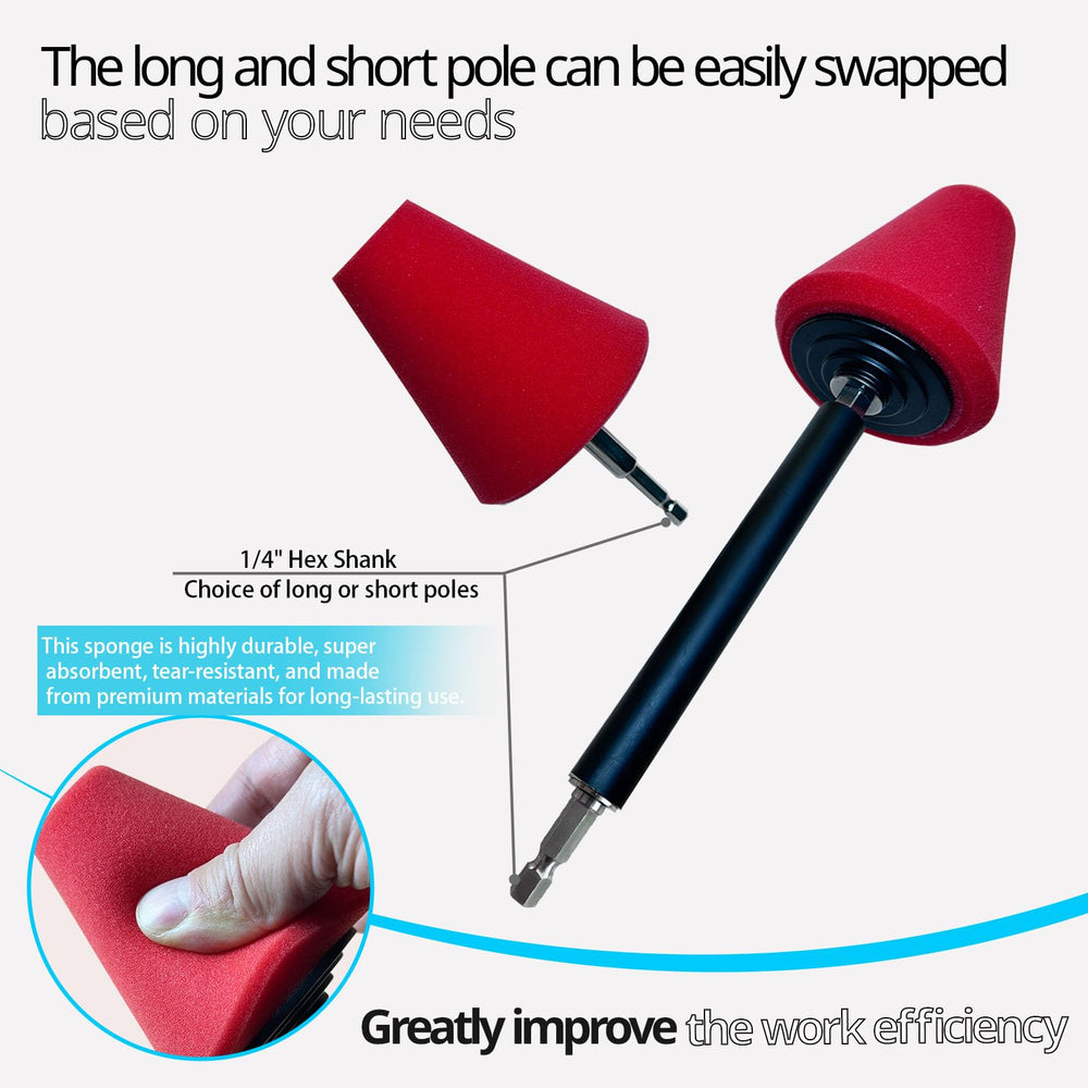 Noyfemr hex short handles offer flexible control during polishing