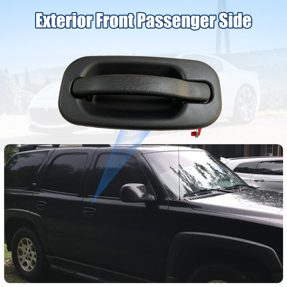 NPAUTO black door handle closeup for GM trucks with no keyhole
