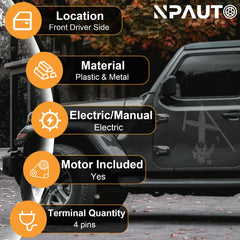 NPAUTO driver-side window regulator for Civic ensures reliable lift.
