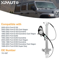 NPAUTO Ford E-250 Econoline regulator motor for durable window function