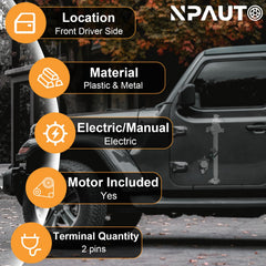 NPAUTO front driver window regulator with motor for Ford E-150 Club Wagon left side ensures smooth operation