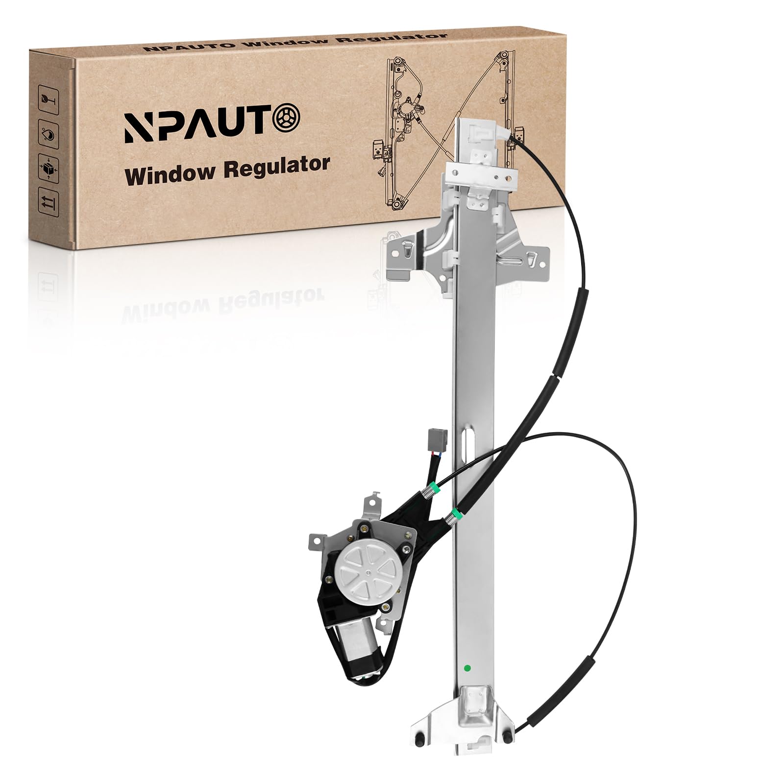 NPAUTO front driver window regulator with motor for Ford E-150 left side enables smooth operation