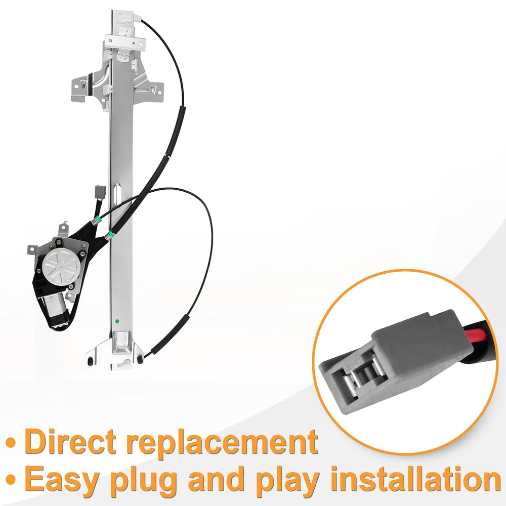 NPAUTO front driver window regulator with motor for Ford E-350 Econoline left side ensures smooth operation