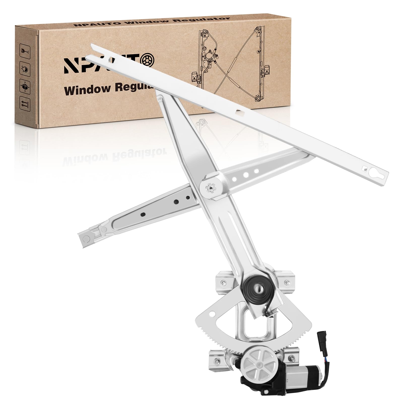 NPAUTO front-left power window regulator with motor for Ford F-250 ensures smooth operation.