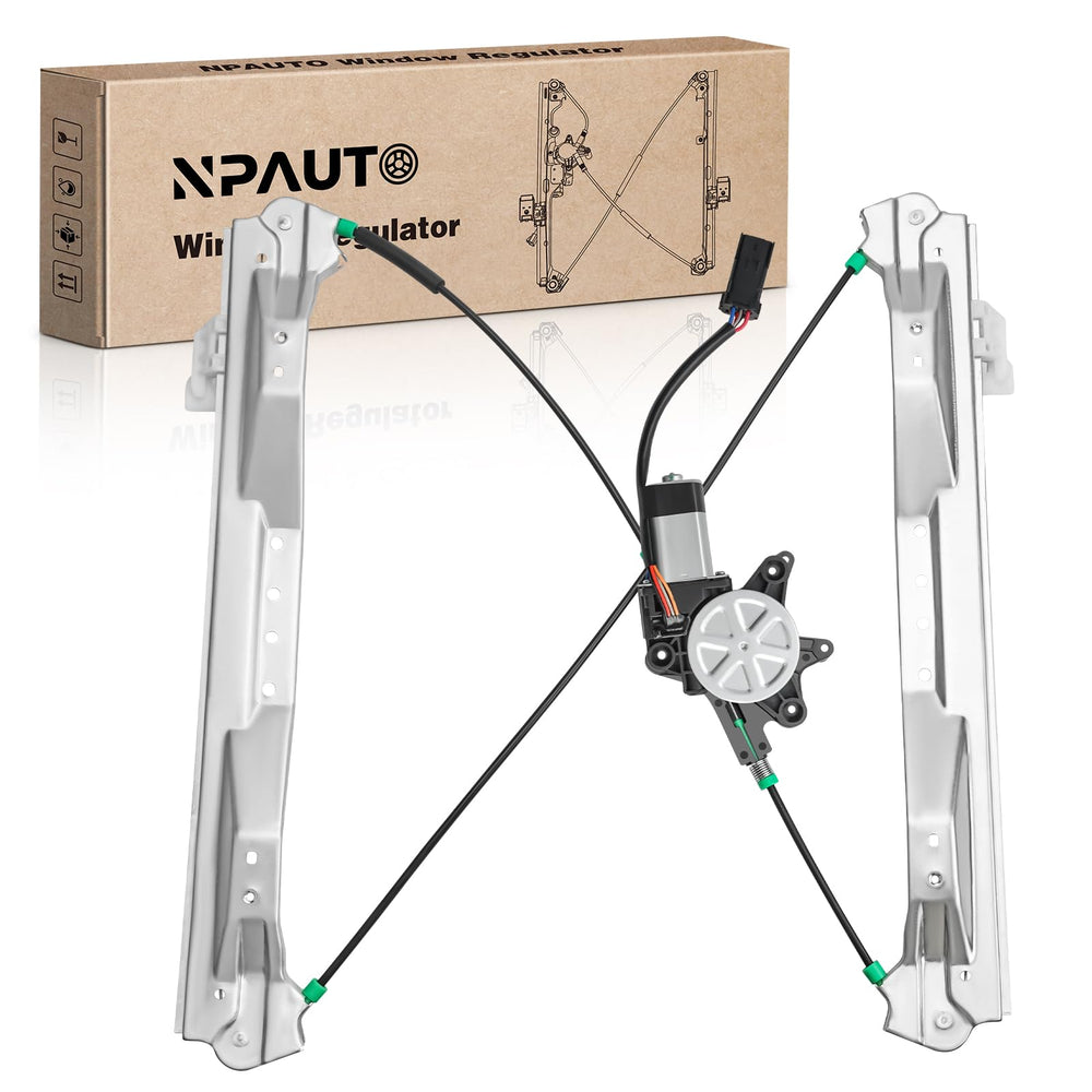 NPAUTO front passenger side power window regulator with motor for Dodge Grand Caravan, smooth window action.