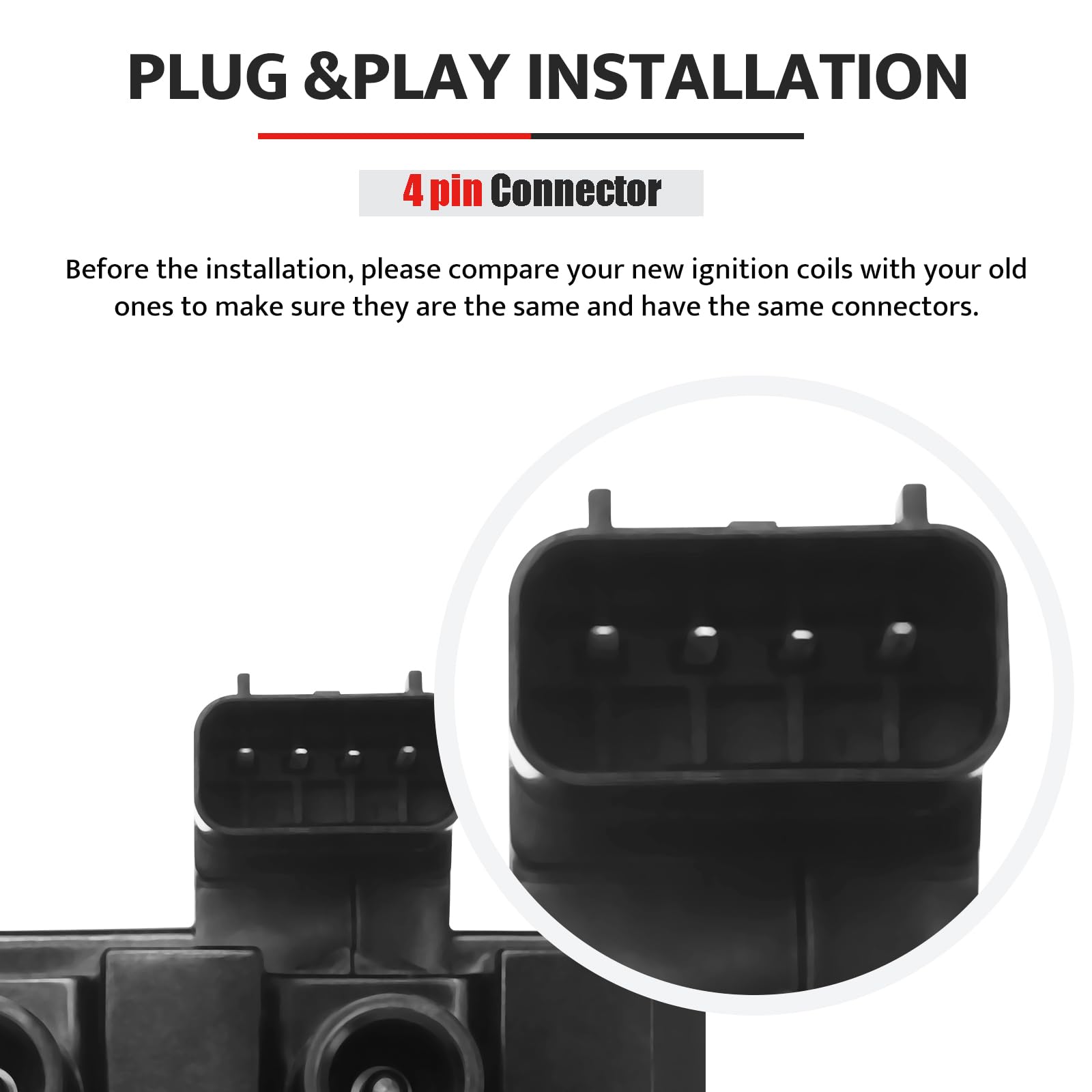 NPAUTO ignition coil pack for Ford Taurus 3.0L V6 encourages smooth acceleration and idle
