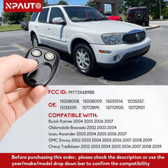 NPAUTO key fob Buick Rainier remote for fast car access