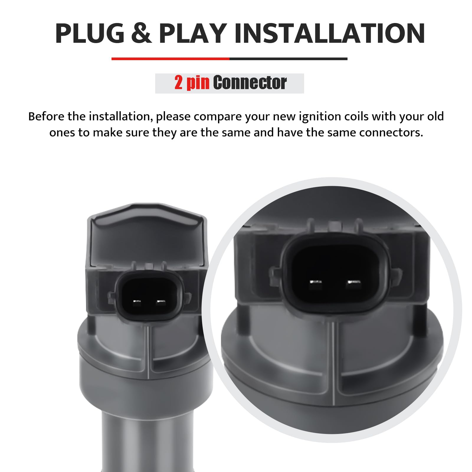 Packaging shows four coils and four plugs included
