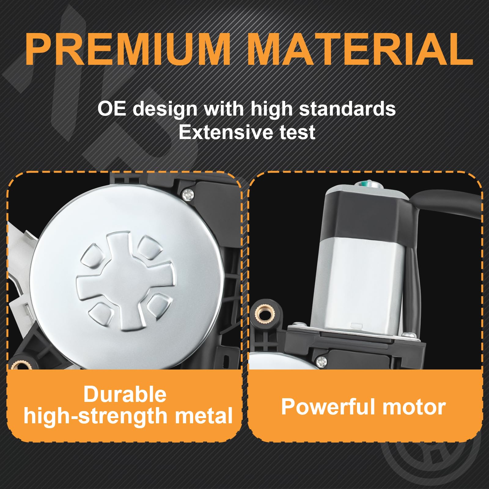NPAUTO rear-left regulator packaging-ready image signaling easy swap.