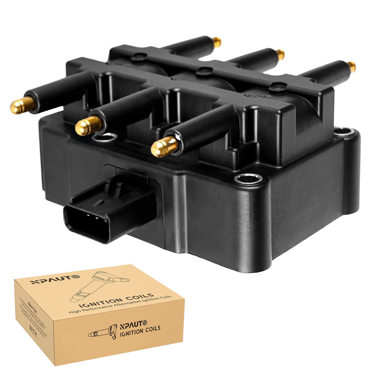 NPAUTO UF305 ignition coil pack front view for reliable engine start
