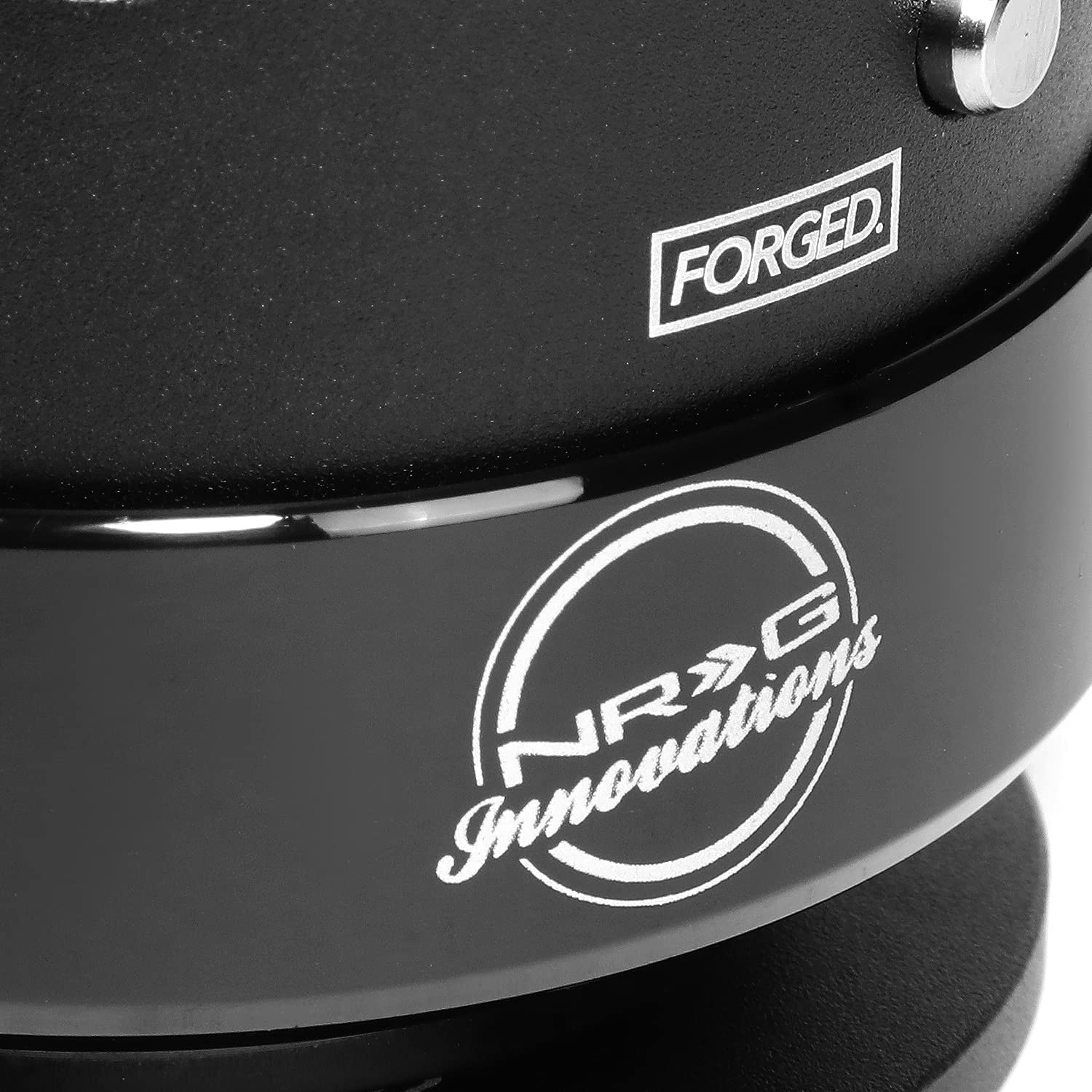 NRG SRK-200BK black body close-up shows precise billet aluminum finish.
