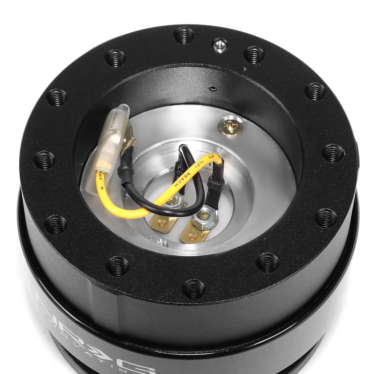 NRG SRK-200BK fits 6-bolt hub setups for versatile mounting options.