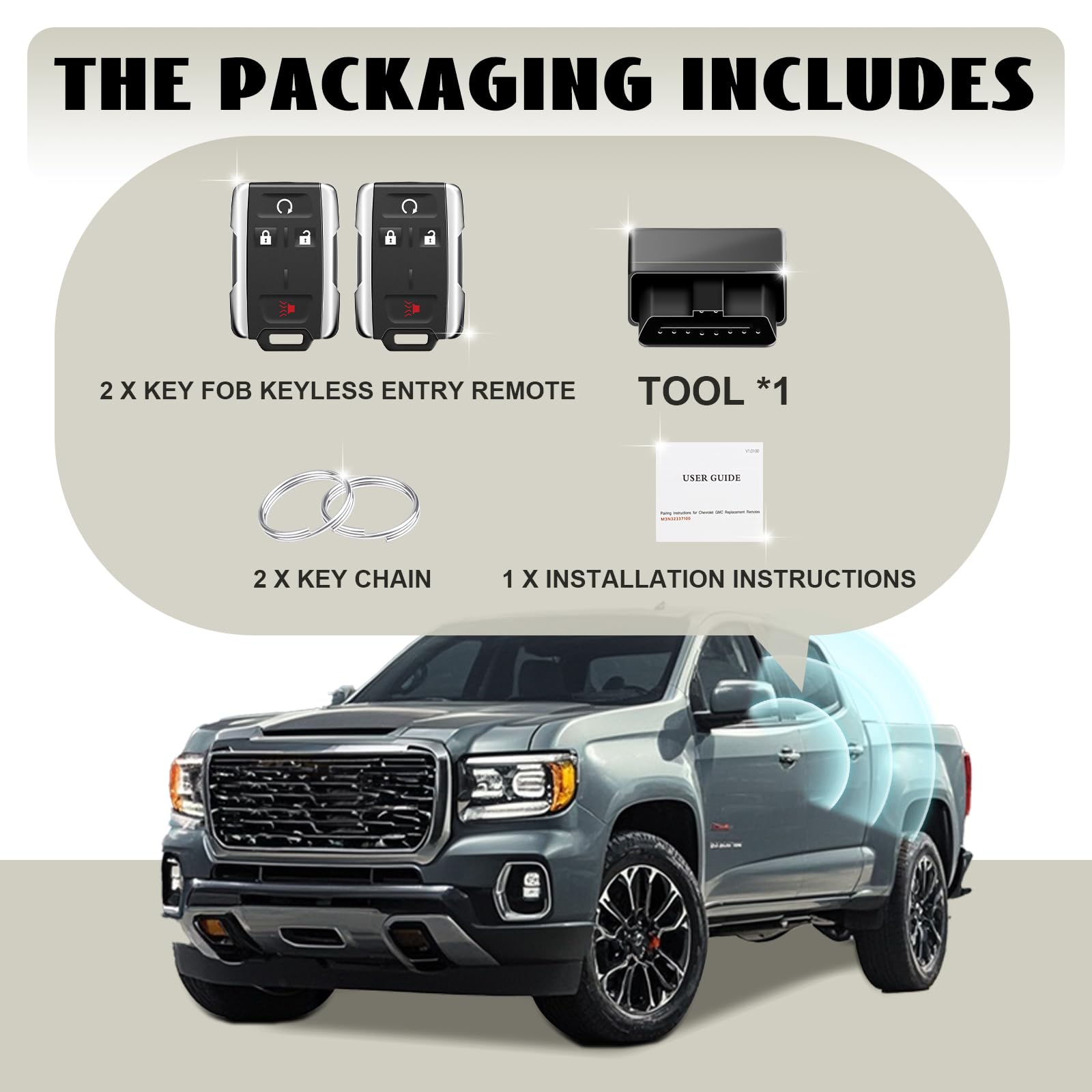 Nrgedzam Chevrolet Colorado compatible fob for 2015-2021