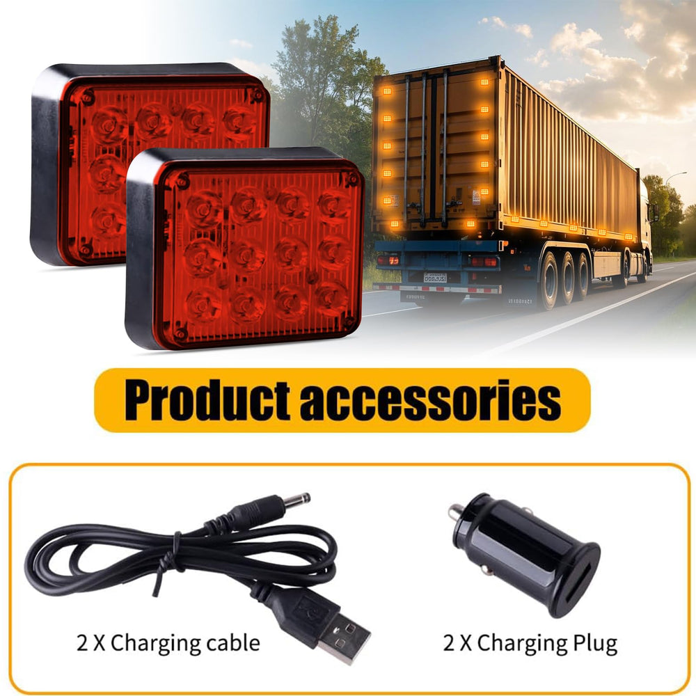 Nrgedzam trailer magnetic strobe light with strong magnets withstands highway speeds.