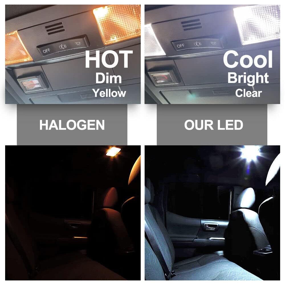 nsautolighting 12pc LED dome light for Dodge Ram provides uniform cabin brightness
