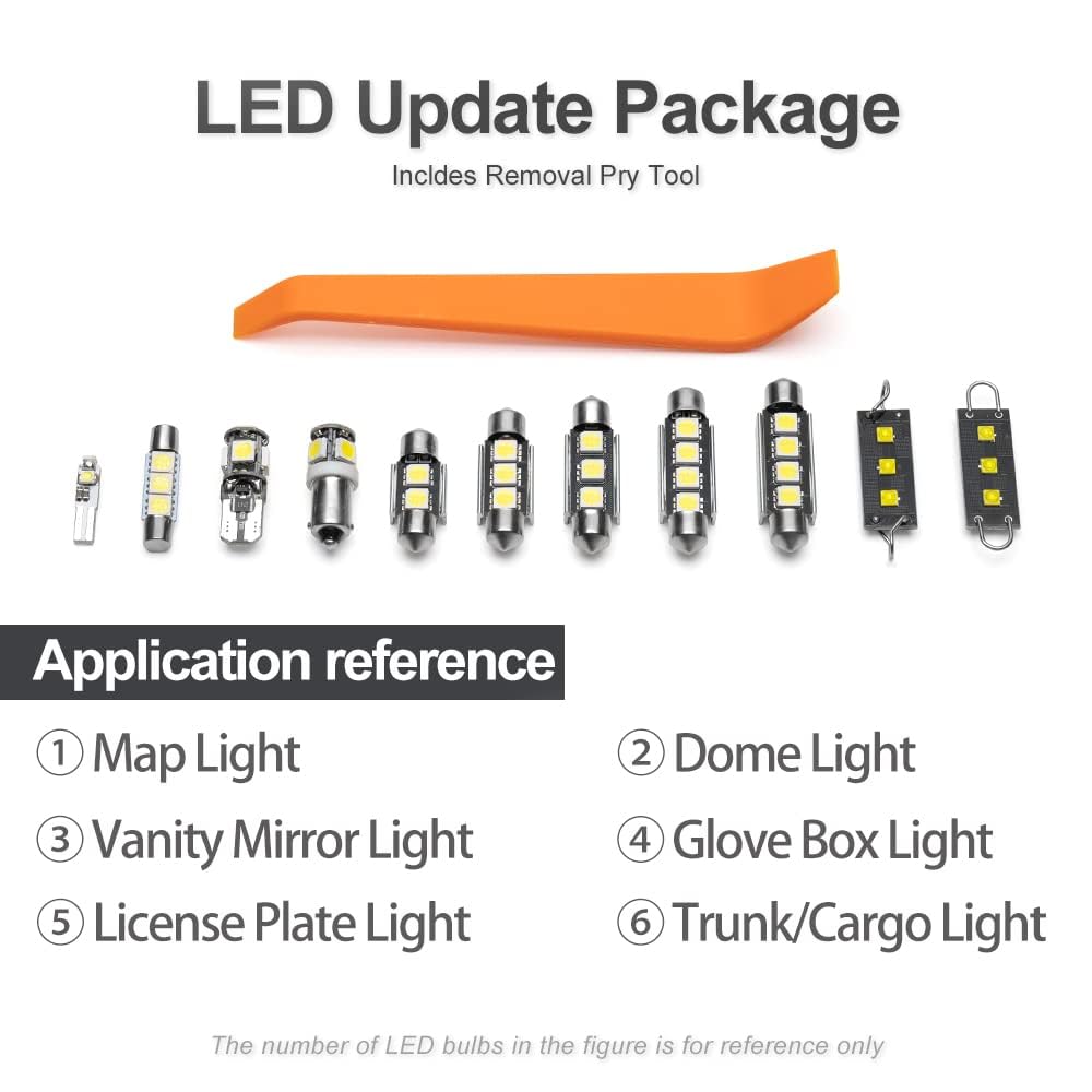 nsautolighting 12pc LED visor light for Dodge Ram reduces driver shadow
