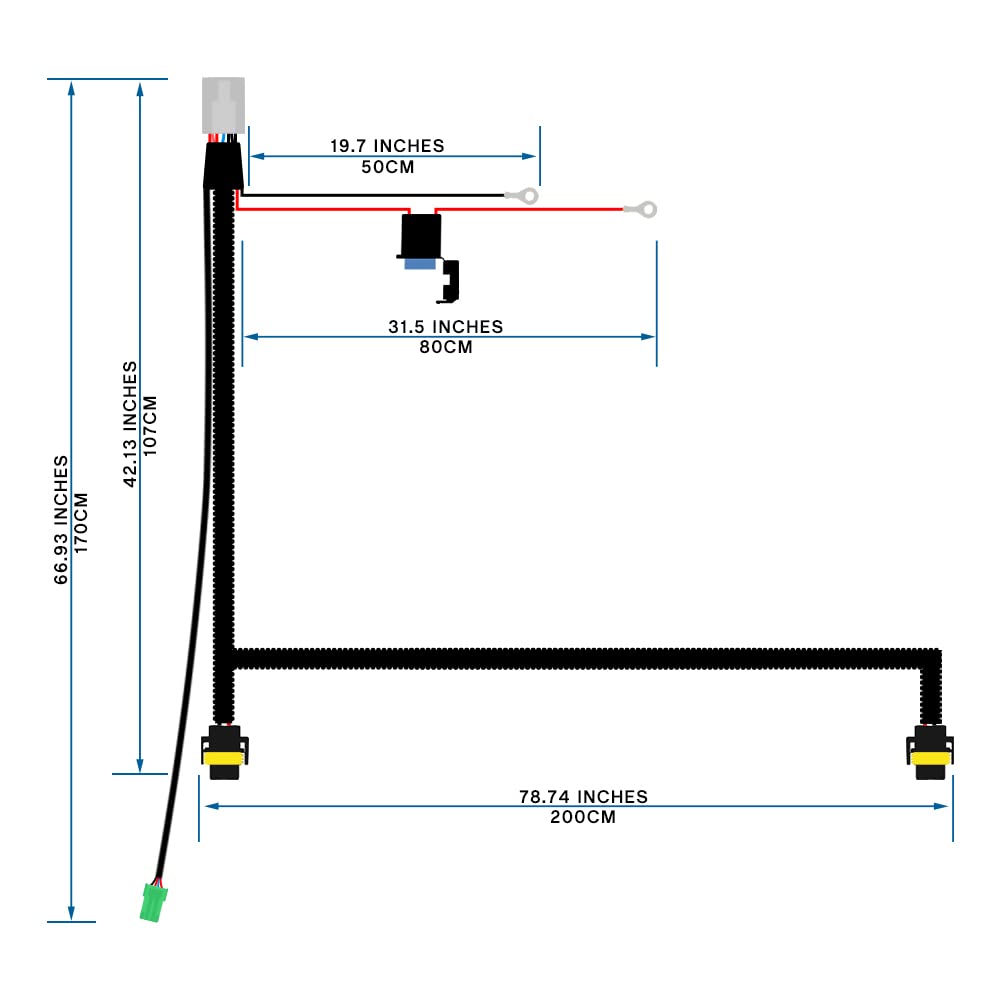 16 AWG copper wiring reduces resistance and improves efficiency