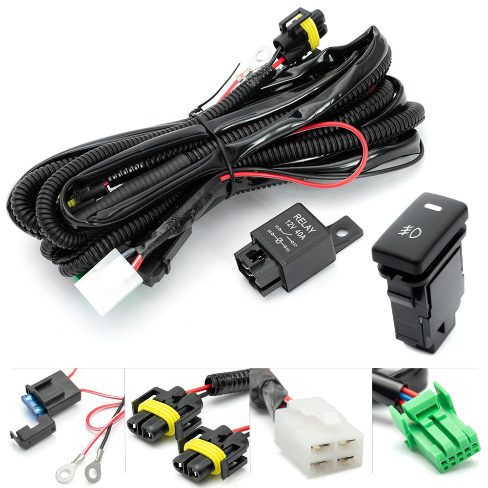 NSLUMO main wiring harness view for Toyota Tacoma, easy-install kit included.