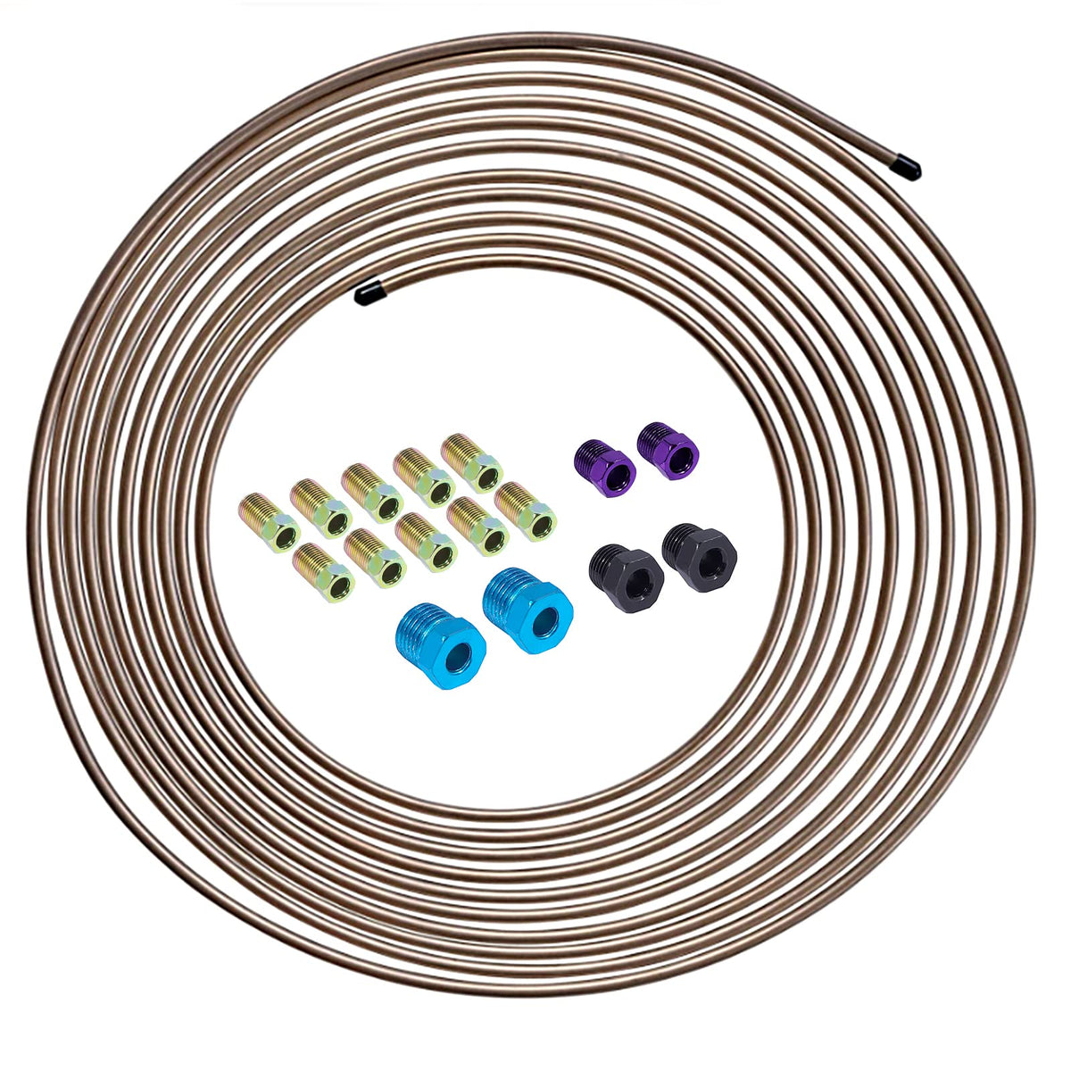 Nstarsmotor copper-nickel brake line kit ready for rust-free replacement