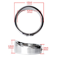 Aluminum fog-light trim on Harley provides anti-corrosion protection
