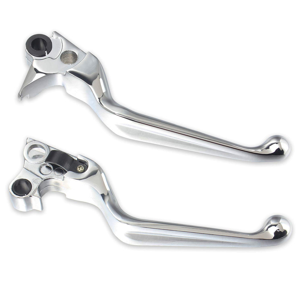 NTHREEAUTO chrome clutch lever for Harley Road King/Softail offers smooth operation and corrosion resistance.