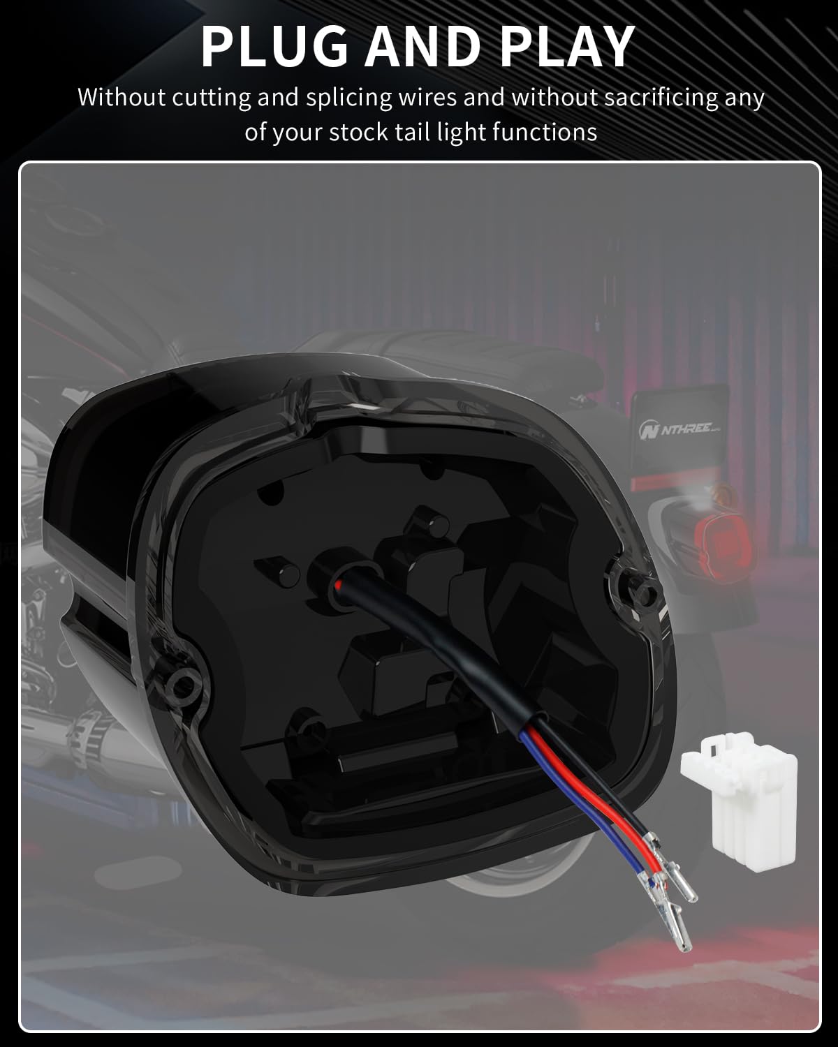 NTHREEAUTO chrome diffusion lens taillight adds premium style
