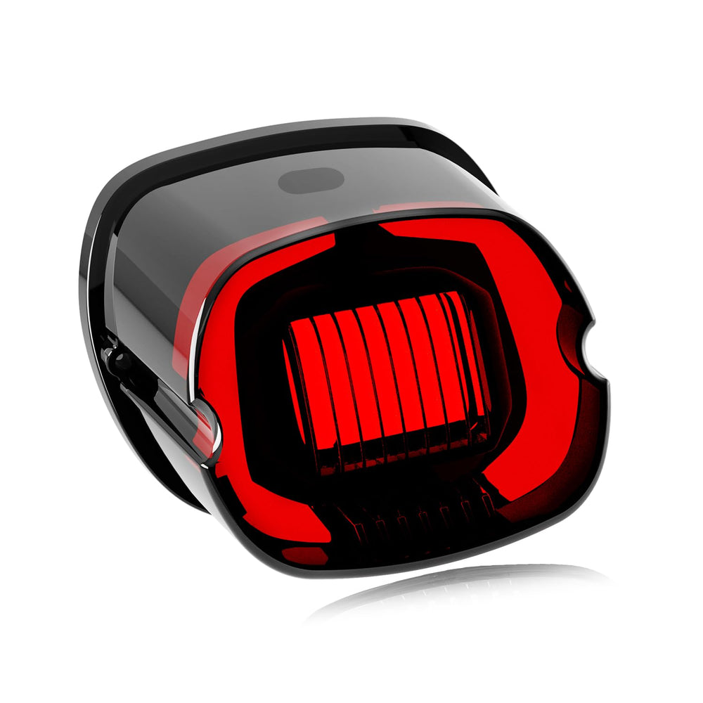 NTHREEAUTO smoked LED tail light with strobe for Harley enhances rear visibility