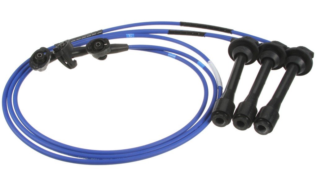 NTK NGK RC-TE66 high-temp silicone jacket resists heat and fluids for under-hood longevity.