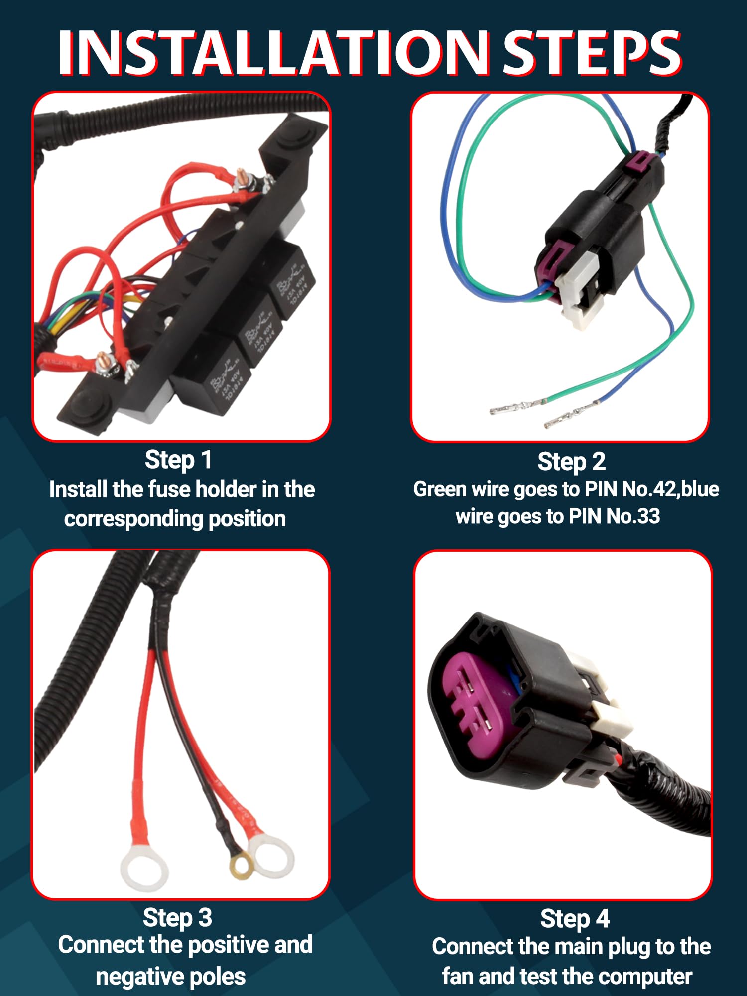 Ntoauto 674-00923 wiring detail highlights heat and oil resistant terminals