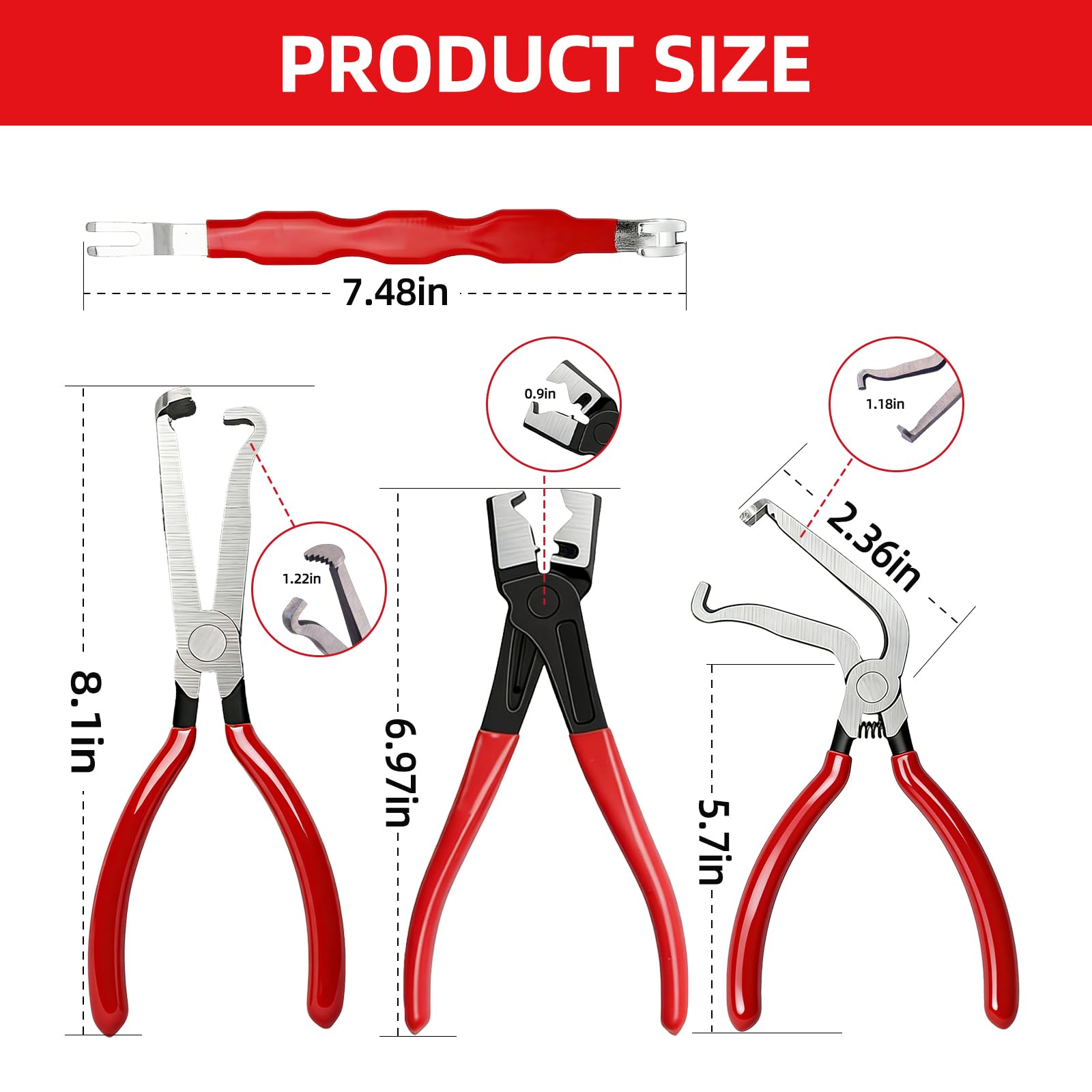 NTOUSIUY disconnect tools with four angle tips for better connector access.