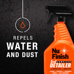 Nu Finish clay-lubricant usage for contaminants removal.