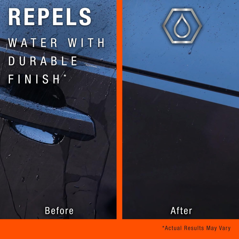 Nu Finish no-buffing formula being wiped clean with a cloth