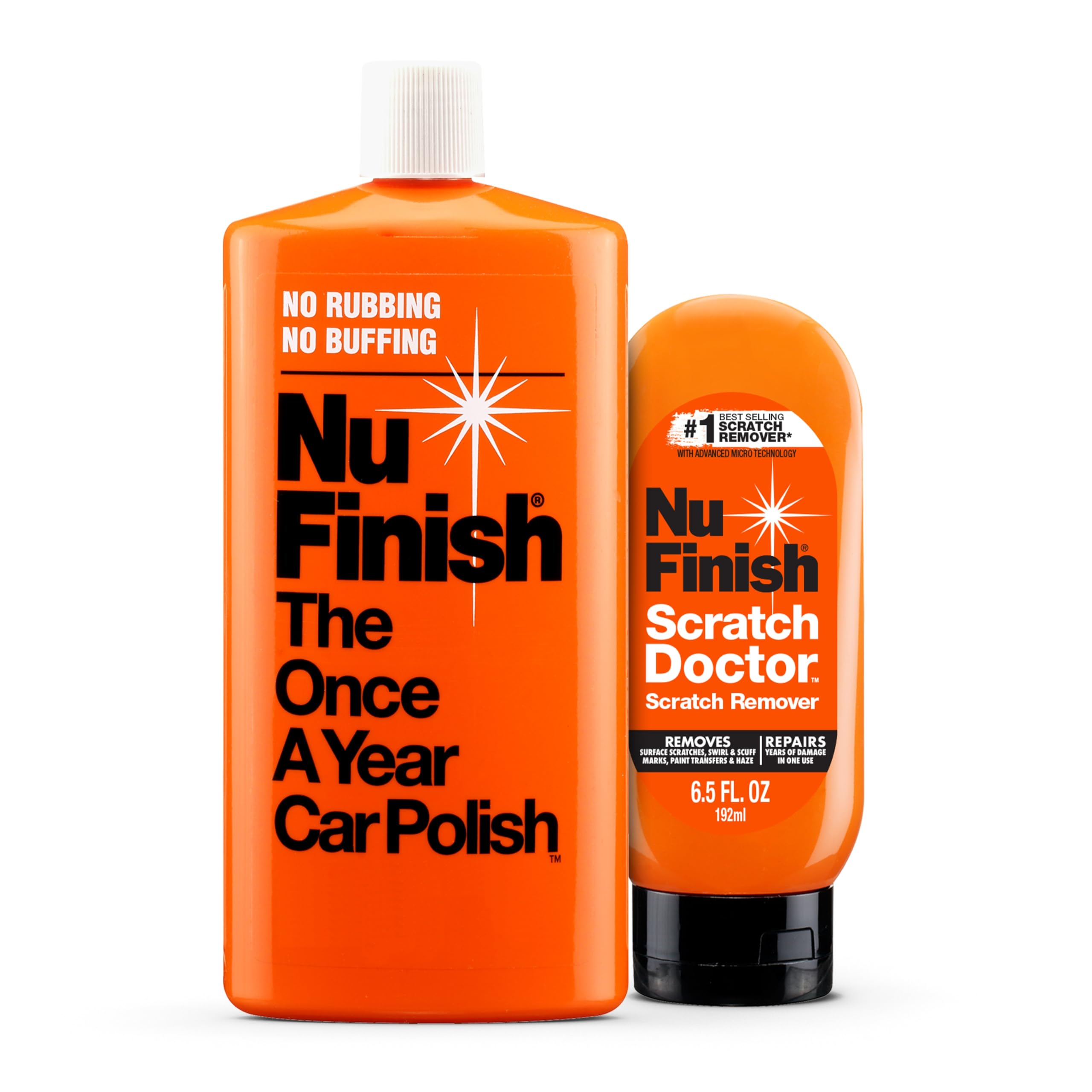 Nu Finish Scratch Doctor Clear Coat Scratch Remover in action to reduce scratches