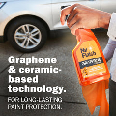 Nu Finish Scratch Doctor remover close-up shows buffed paint after treatment.