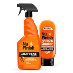 Nu Finish Scratch Doctor remover bottle targets paint scratches for a smoother, revived finish.