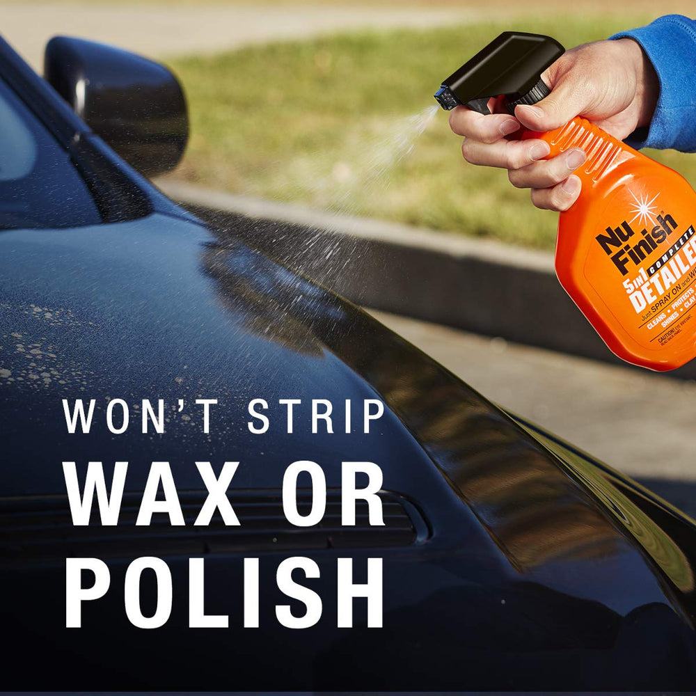 Hydrophobic Nu Finish surface resists water and dust after treatment.