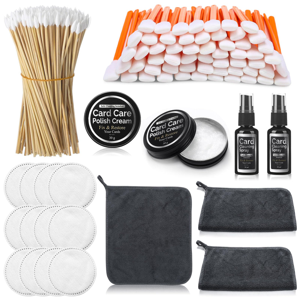 Nuanchu card cleaning kit: cleaning spray for safe, effective surface care of trading cards.