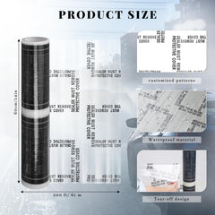Nuanchu clear car carpet protector film demonstrates discreet protection without altering interior design.