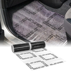 Nuanchu clear floor mat roll protects car carpets with discreet, transparent coverage.