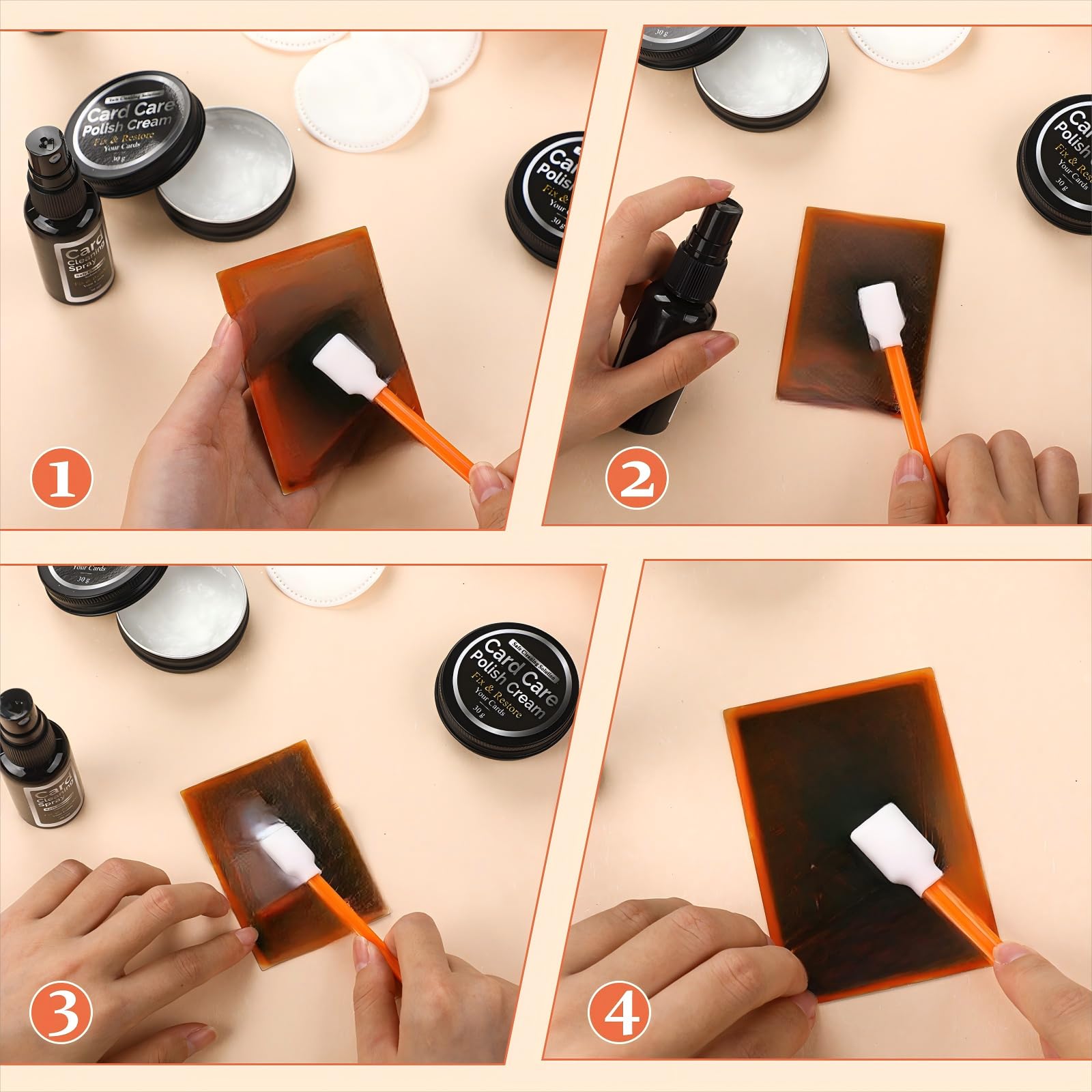 Nuanchu card cleaning kit: all-in-one collection for safeguarding card condition.