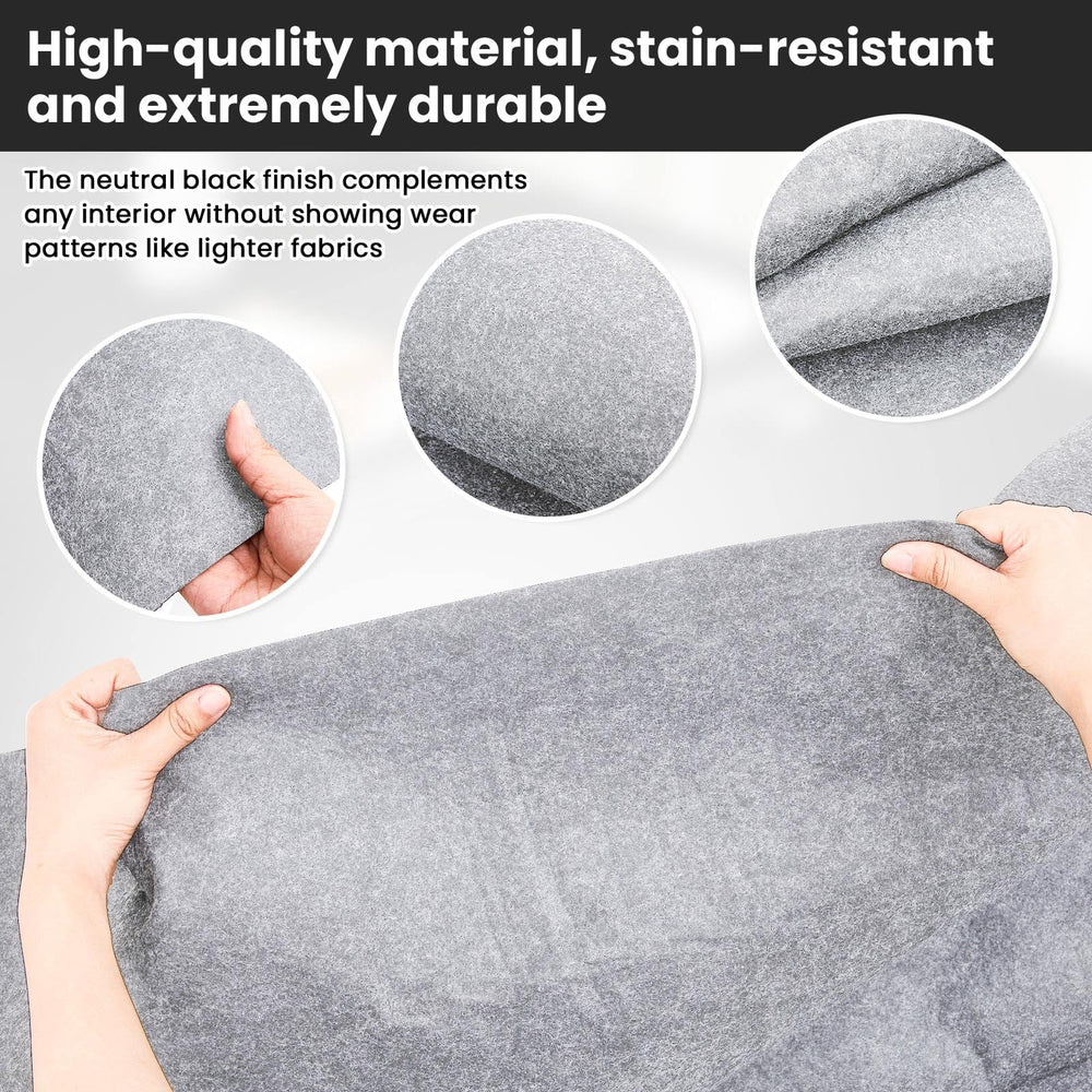 Nuanchu durable polyester construction resists wear and stains.