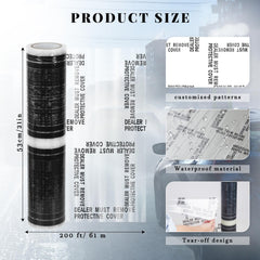 Nuanchu perforated film roll shows tear lines for easy removal and use.