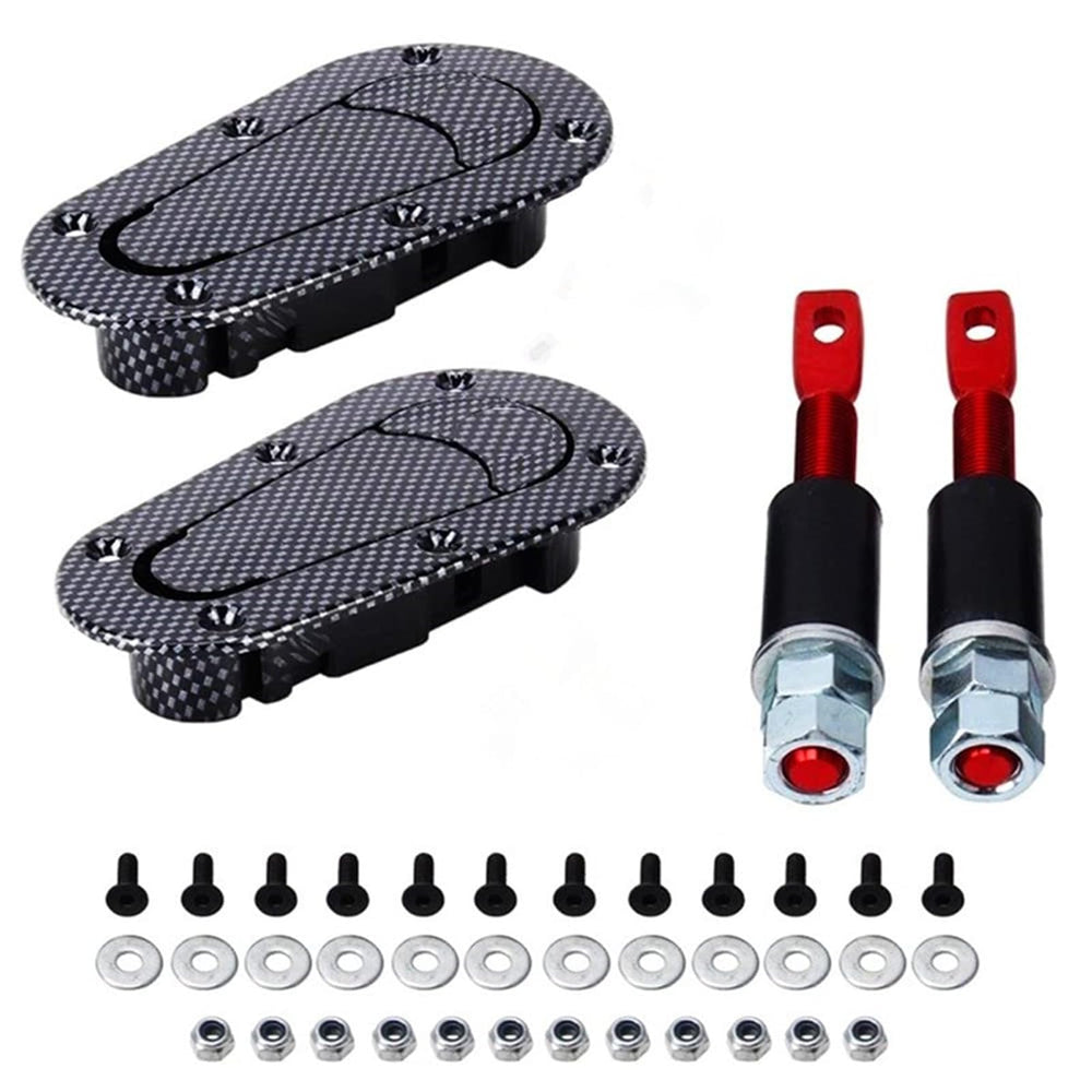 NUHUi universal plus flush hood latch with carbon fiber look for secure hood access