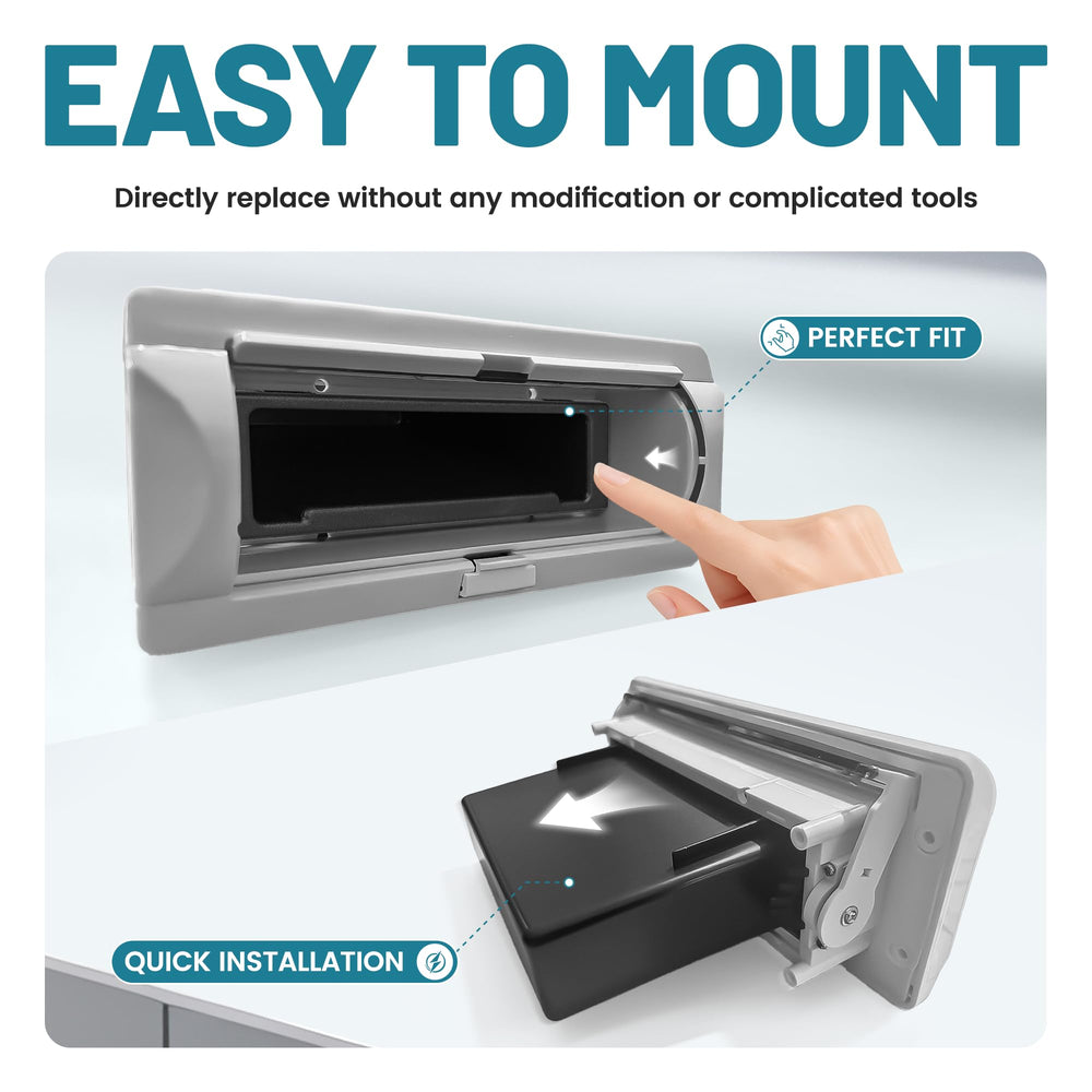 NuIth Dash Storage Pocket compatible with single din car radios for easy upgrade.