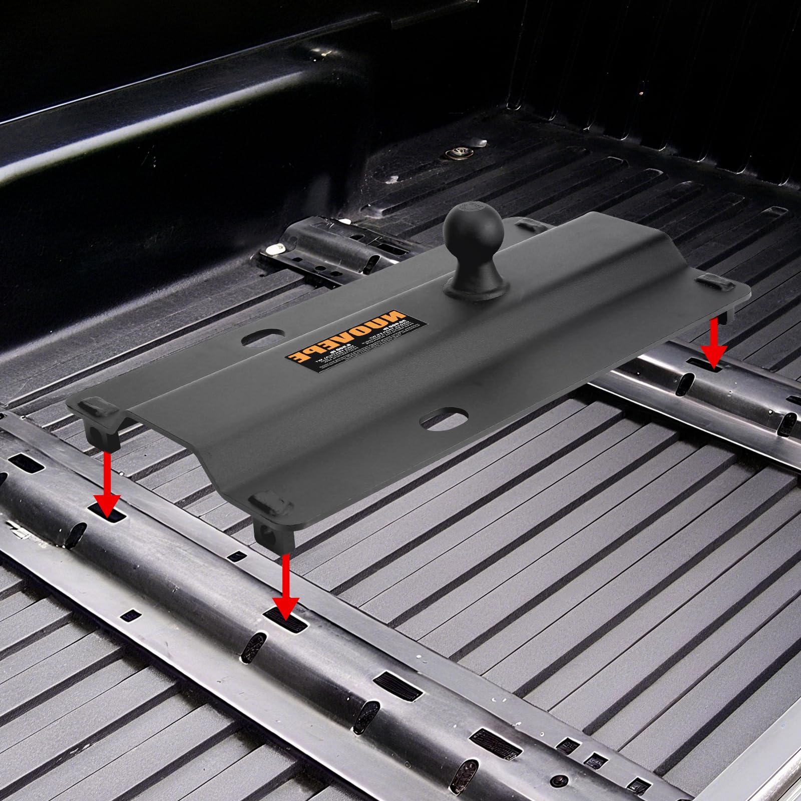 NUOVEPE 3-inch offset ball design enables long or short bed configurations