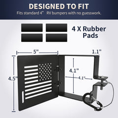 NUOVEPE aluminum vented bumper end cap speeds drying and reduces odors.